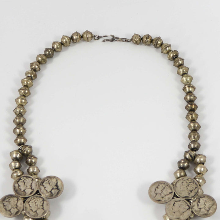1970s Mercury Dime Squash Blossom by Vintage Collection - Garland's