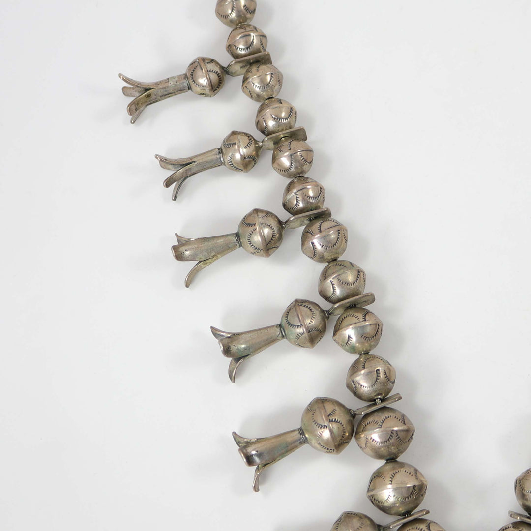 1970s Turquoise Squash Blossom by Vintage Collection - Garland's