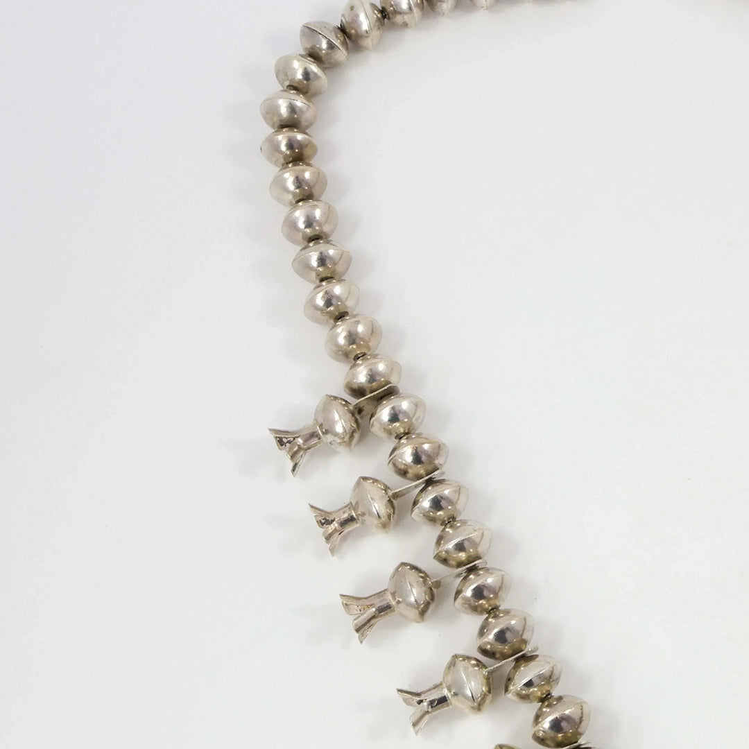 1970s Turquoise Squash Blossom Necklace by Vintage Collection - Garland's