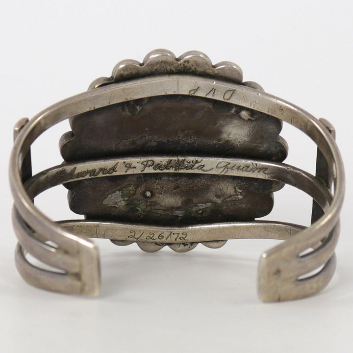 1970s Zuni Sunface Cuff by Edward and Pablita Quam - Garland's