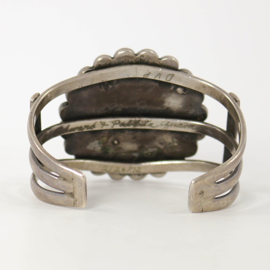 1970s Zuni Sunface Cuff by Edward and Pablita Quam - Garland's