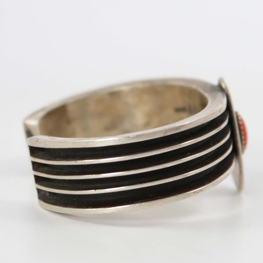 1980s Coral Cuff by Alex Begay - Garland's