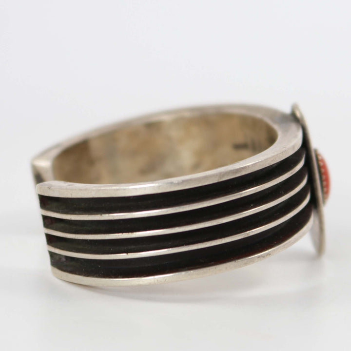 1980s Coral Cuff by Alex Begay - Garland's