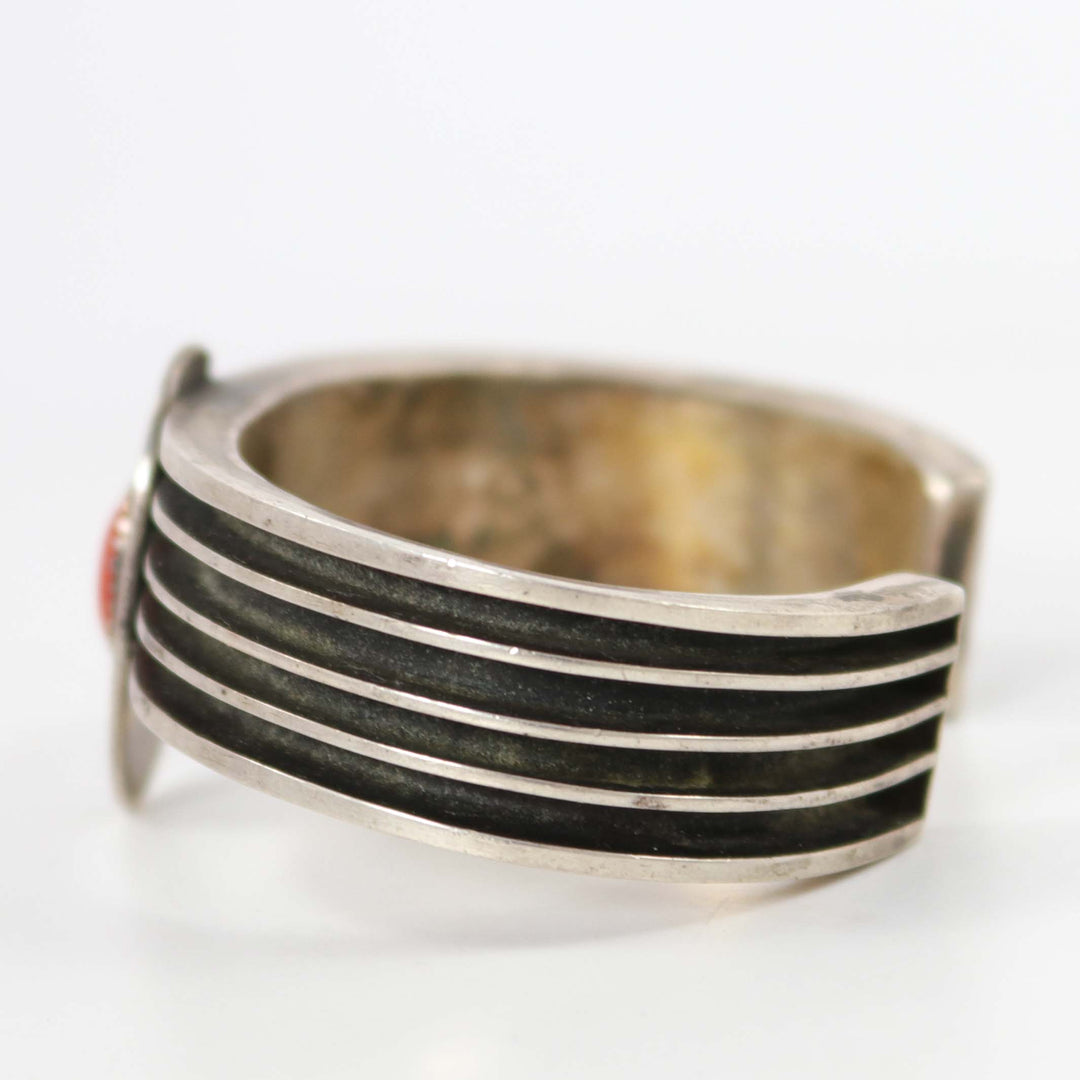 1980s Coral Cuff by Alex Begay - Garland's