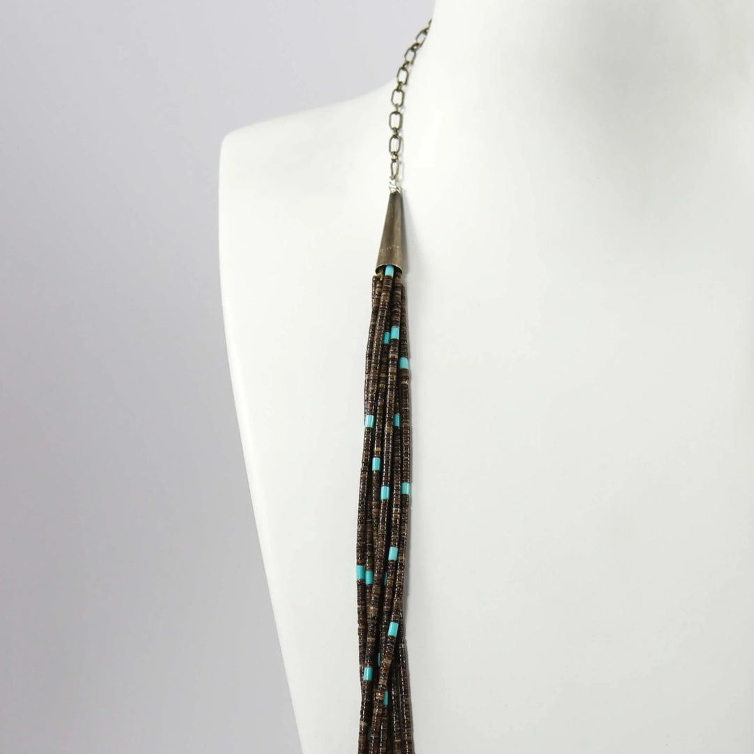 1980s Heishi Bead Necklace by Calvin Lovato - Garland's