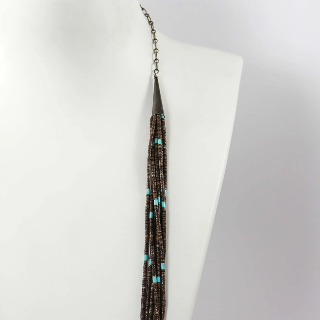 1980s Heishi Bead Necklace by Calvin Lovato - Garland's