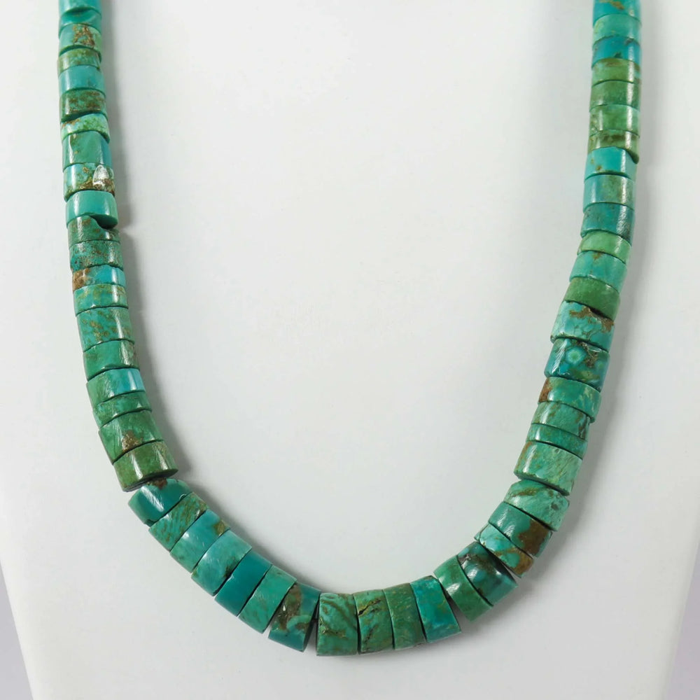 1980s Turquoise Bead Necklace by Vintage Collection - Garland's
