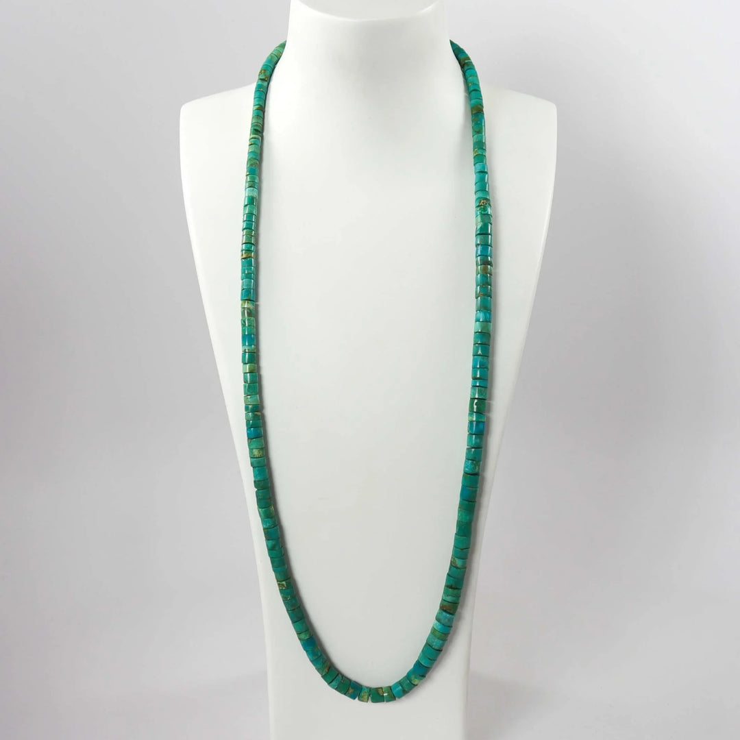 1980s Turquoise Bead Necklace by Vintage Collection - Garland's