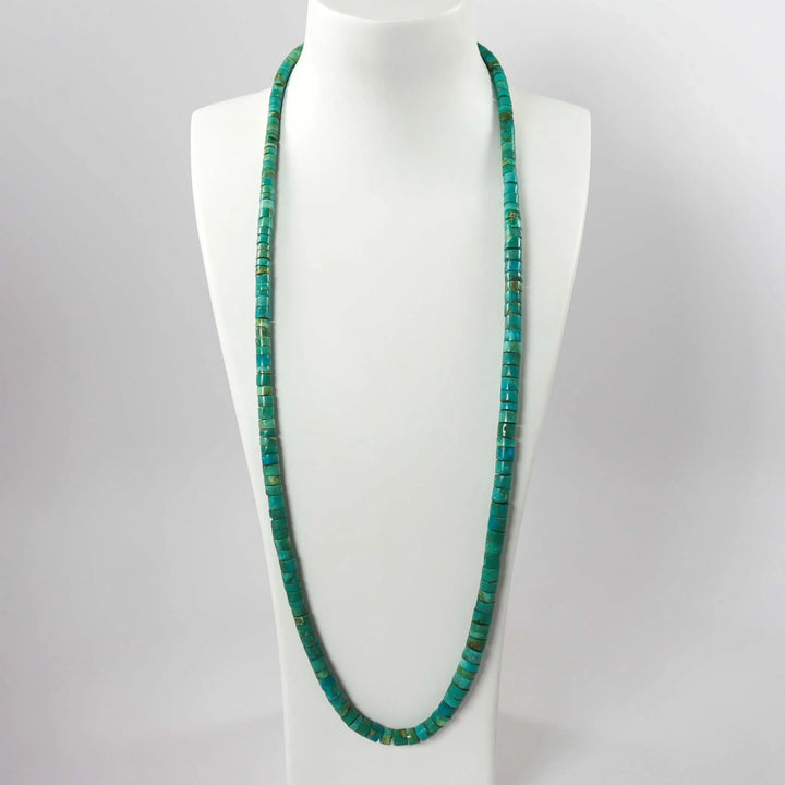 1980s Turquoise Bead Necklace by Vintage Collection - Garland's