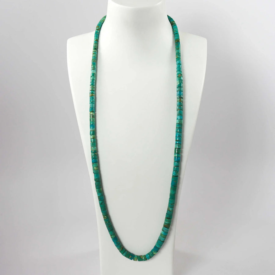 1980s Turquoise Bead Necklace by Vintage Collection - Garland's