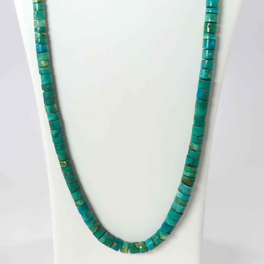 1980s Turquoise Bead Necklace by Vintage Collection - Garland's