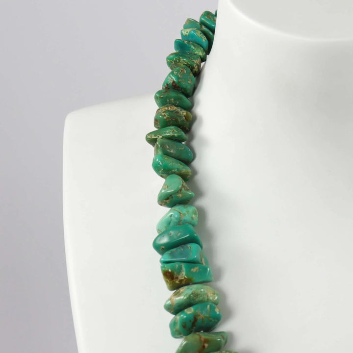 1980s Turquoise Chunk Necklace by Vintage Collection - Garland's