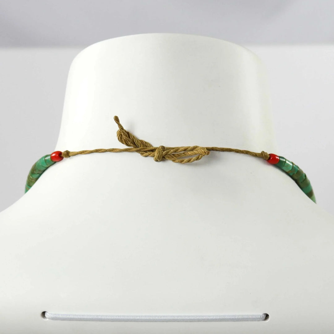 1980s Turquoise Heishi Necklace by Vintage Collection - Garland's