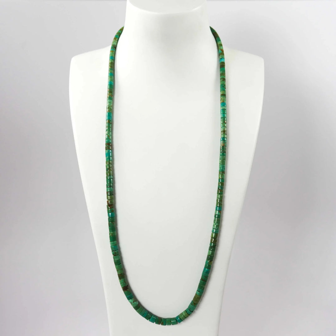 1980s Turquoise Heishi Necklace by Vintage Collection - Garland's