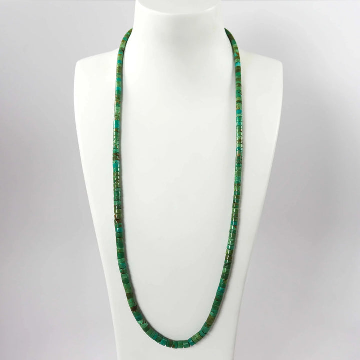 1980s Turquoise Heishi Necklace by Vintage Collection - Garland's
