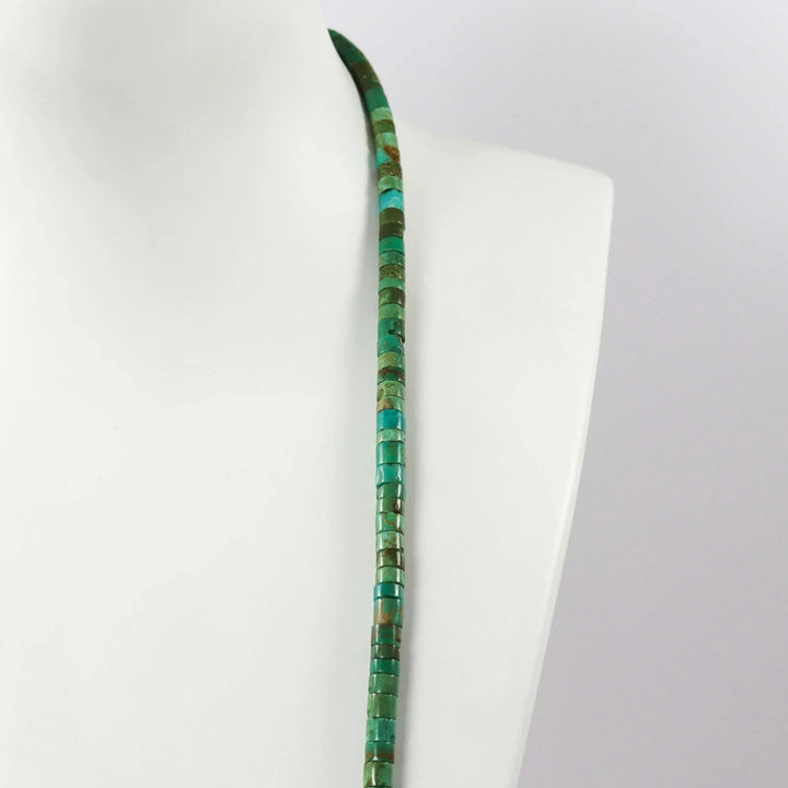 1980s Turquoise Heishi Necklace by Vintage Collection - Garland's
