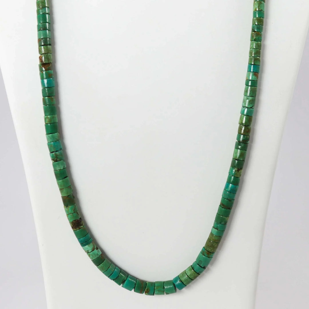 1980s Turquoise Heishi Necklace by Vintage Collection - Garland's