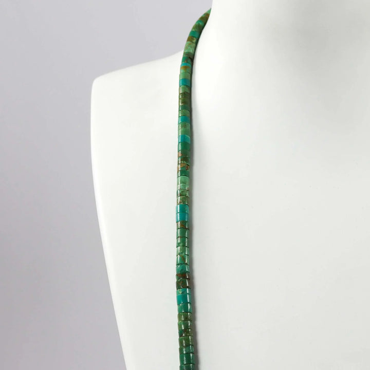 1980s Turquoise Heishi Necklace by Vintage Collection - Garland's