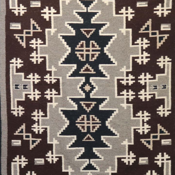 1980s Two Grey Hills by Bessie Watchman - Garland's