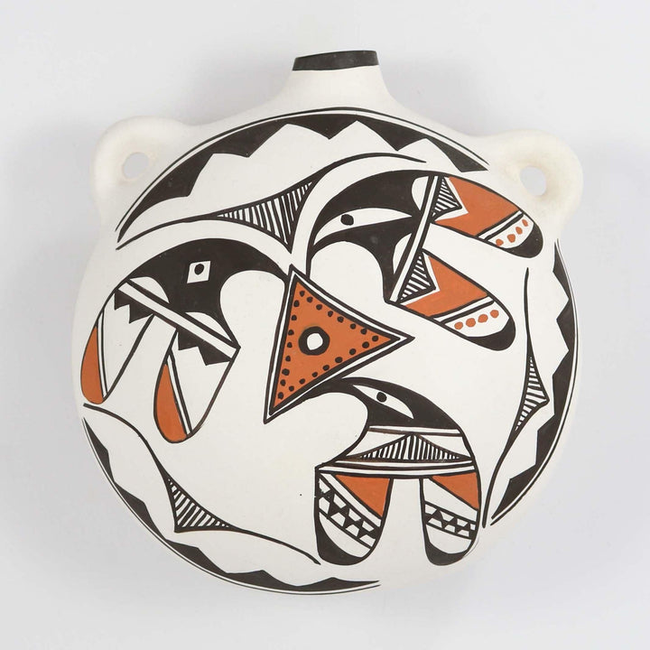 1990s Isleta Polychrome Canteen by Dora Jojola - Garland's