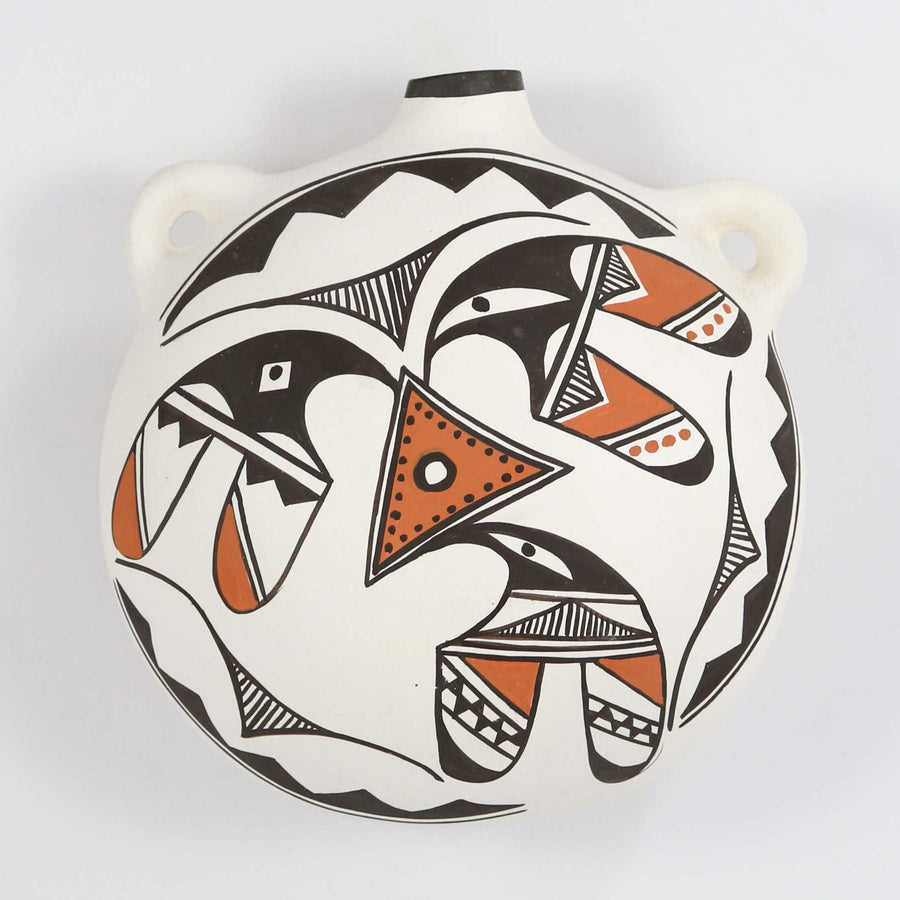 1990s Isleta Polychrome Canteen by Dora Jojola - Garland's