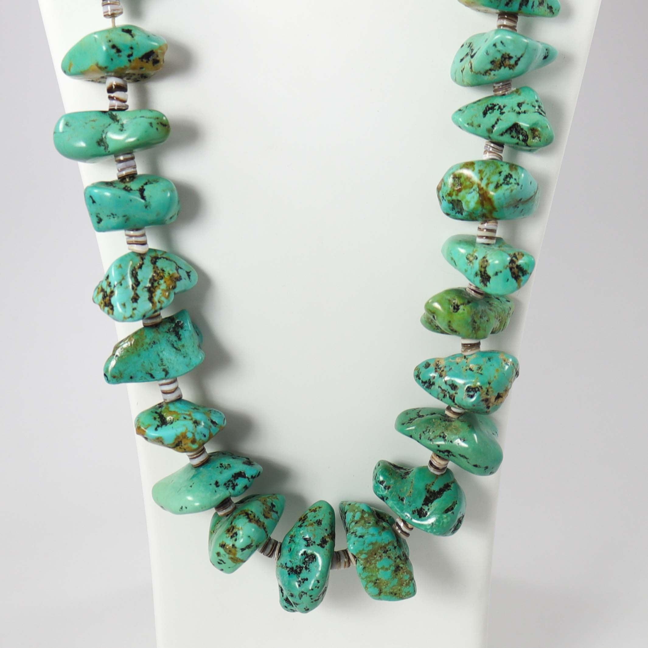 アクセサリー Vintage Turquoise long necklace 1990s Turquoise Necklace – Garland's