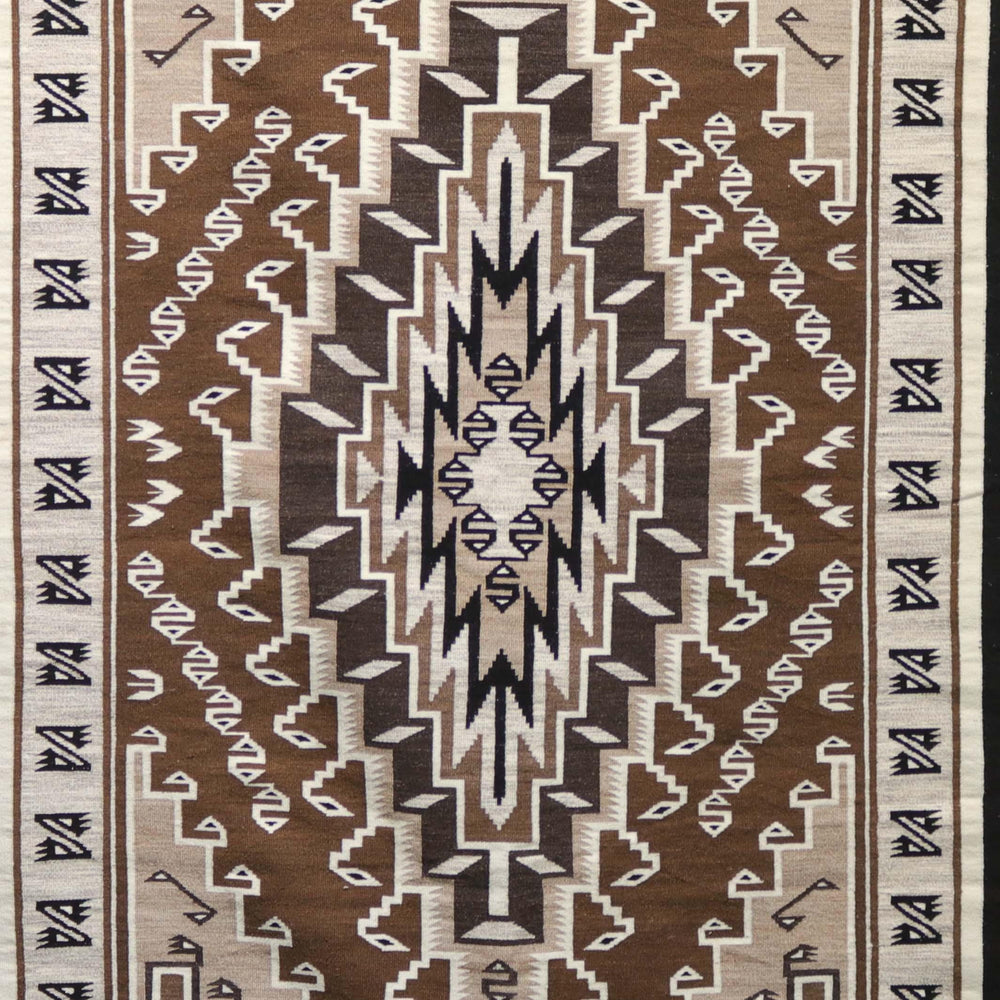 1990s Two Grey Hills Tapestry by Edith Yazzie - Garland's