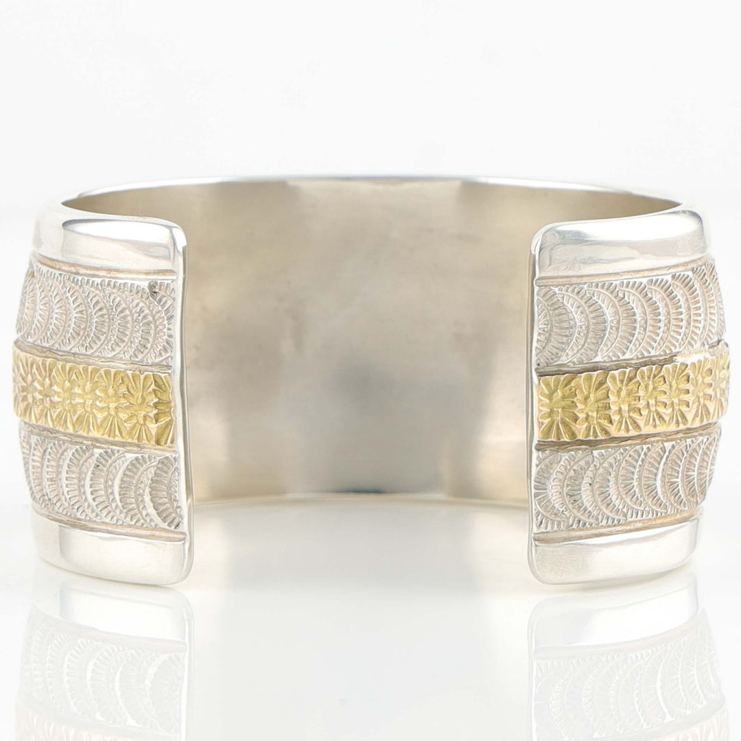 Gold on Silver Cuff