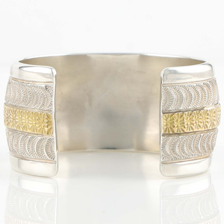 Gold on Silver Cuff