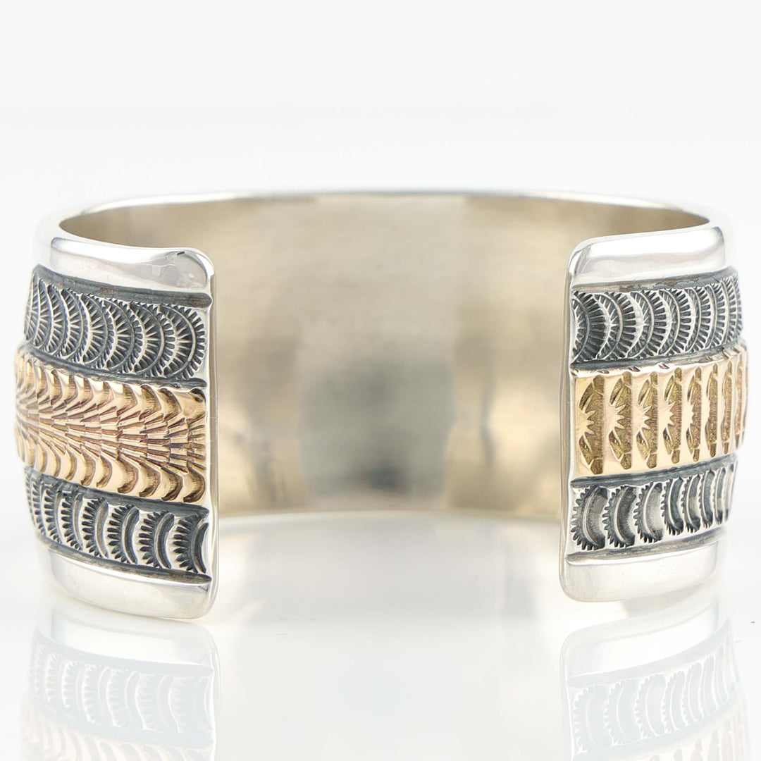 Gold on Silver Cuff