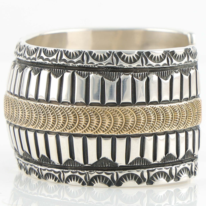 Gold on Silver Cuff