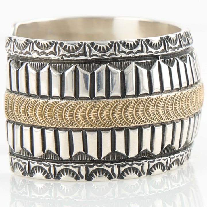 Gold on Silver Cuff