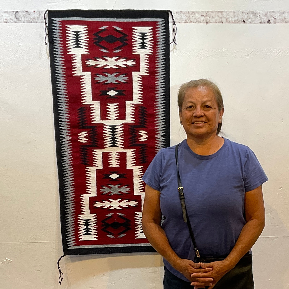 Navajo Storm Pattern Weaving by Mary Ann Tisi