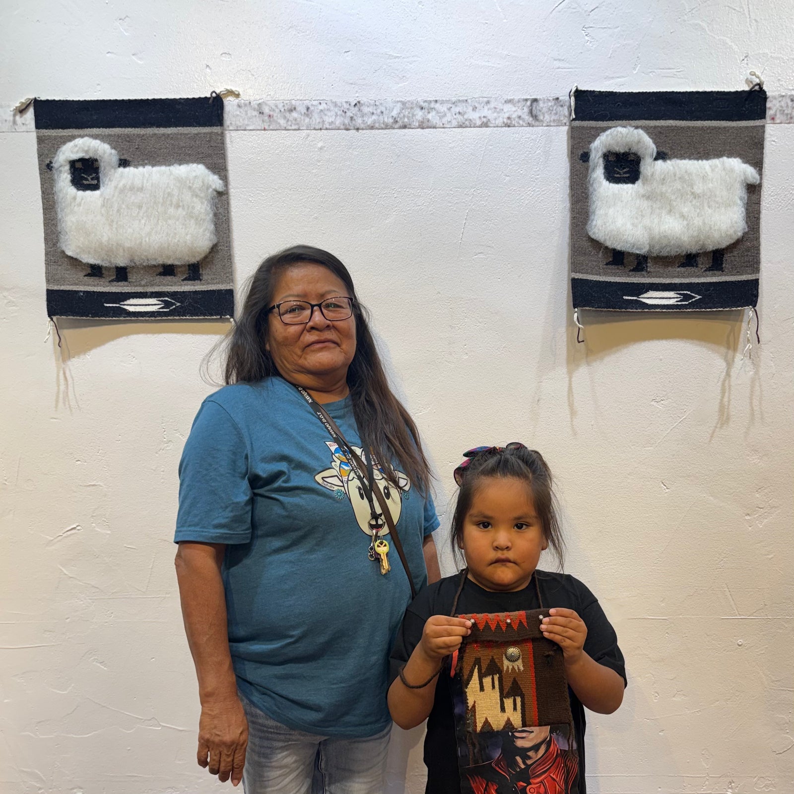 Navajo Tufted Sheep Weaving by Emily Malone