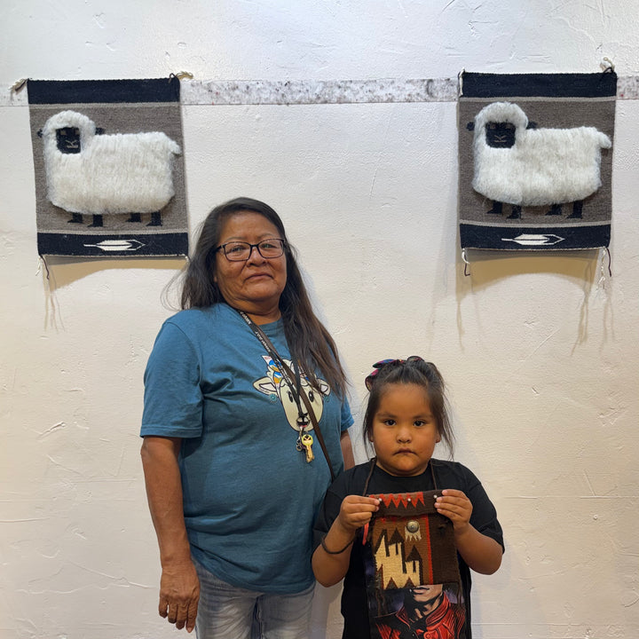 Navajo Tufted Sheep Weaving