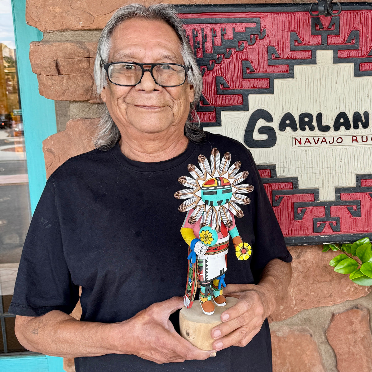 Hopi Sunface Kachina by Bennett Sockyma