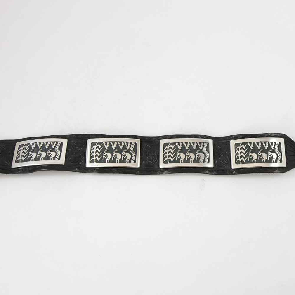Flute Player Concho Belt