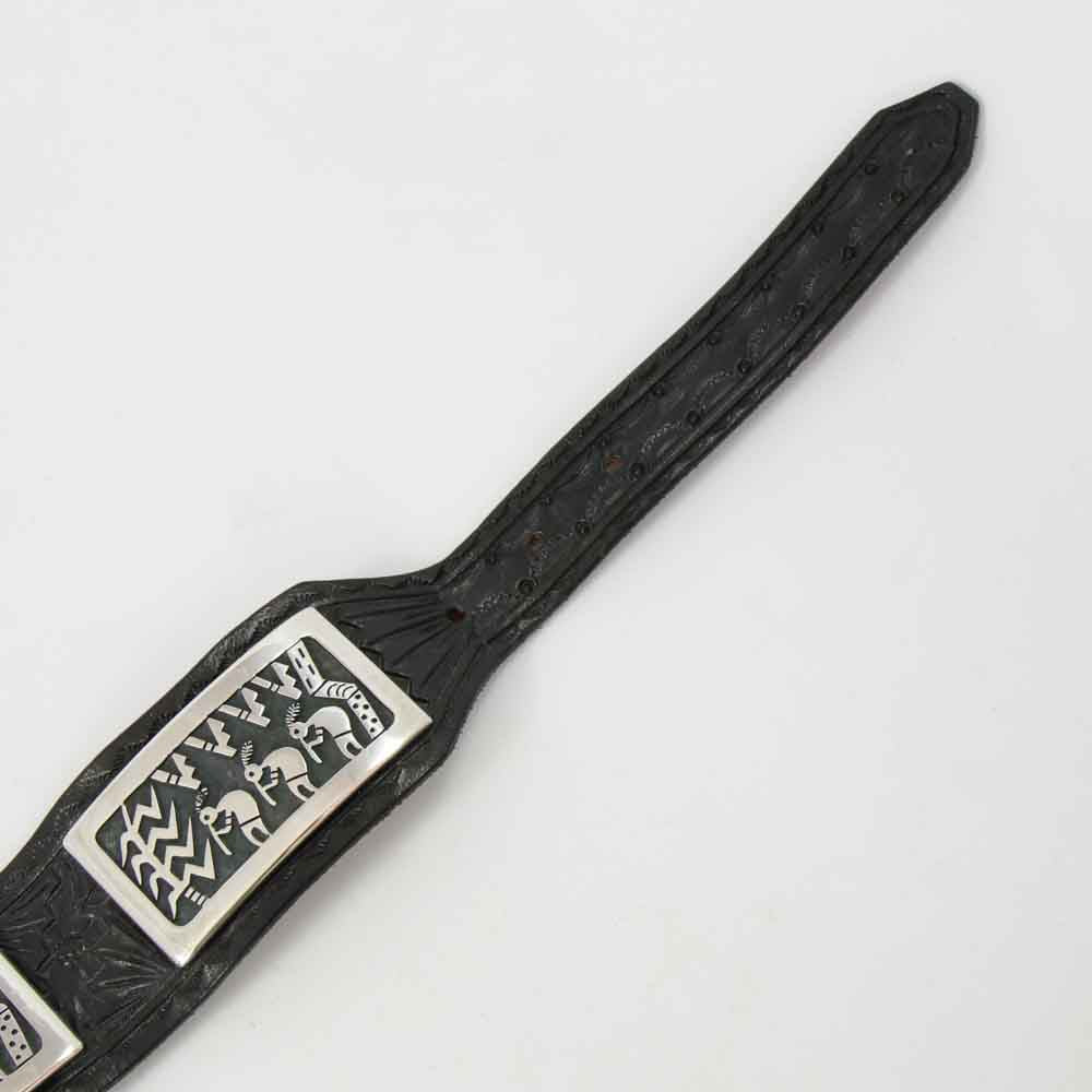 Flute Player Concho Belt