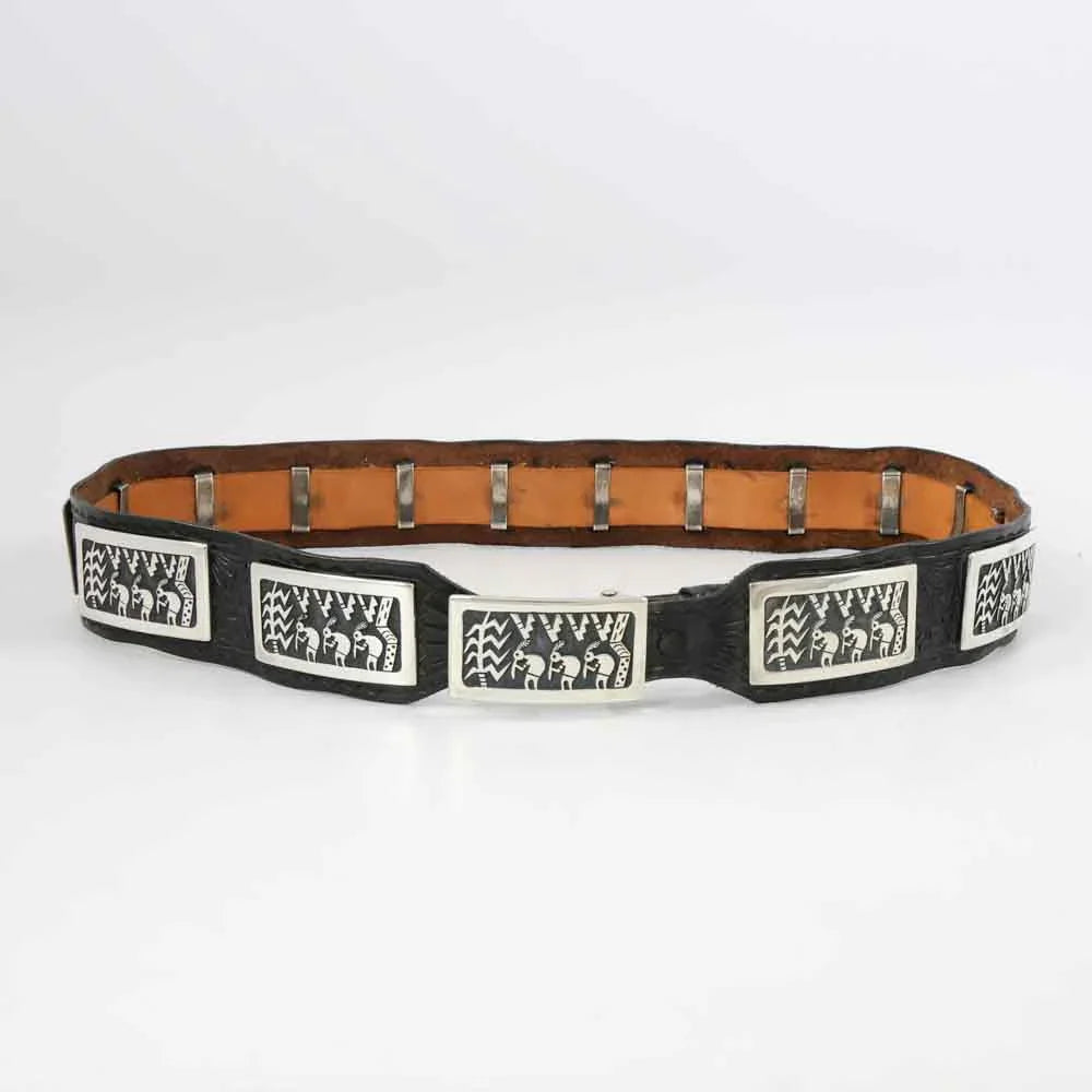 Flute Player Concho Belt