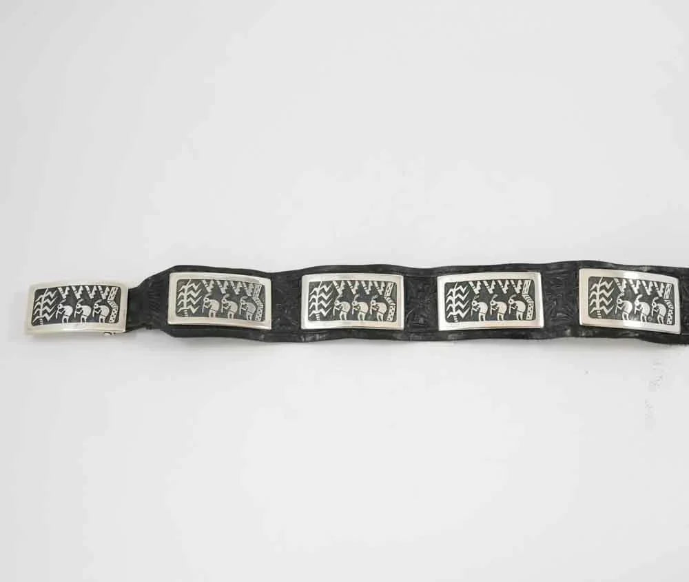Flute Player Concho Belt