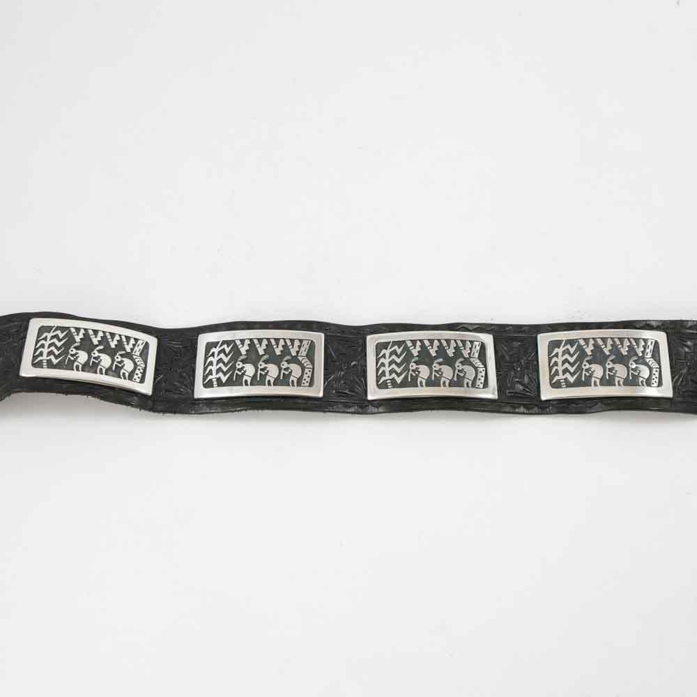 Flute Player Concho Belt