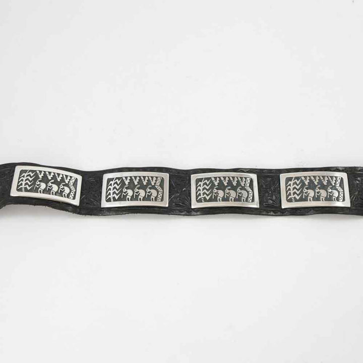 Flute Player Concho Belt