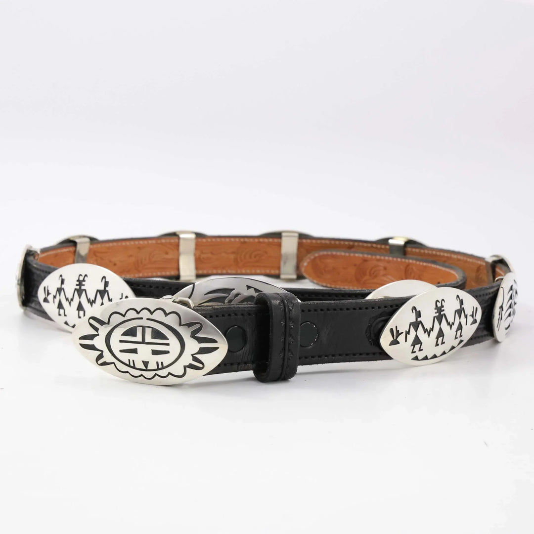 Hopi Overlay Concho Belt