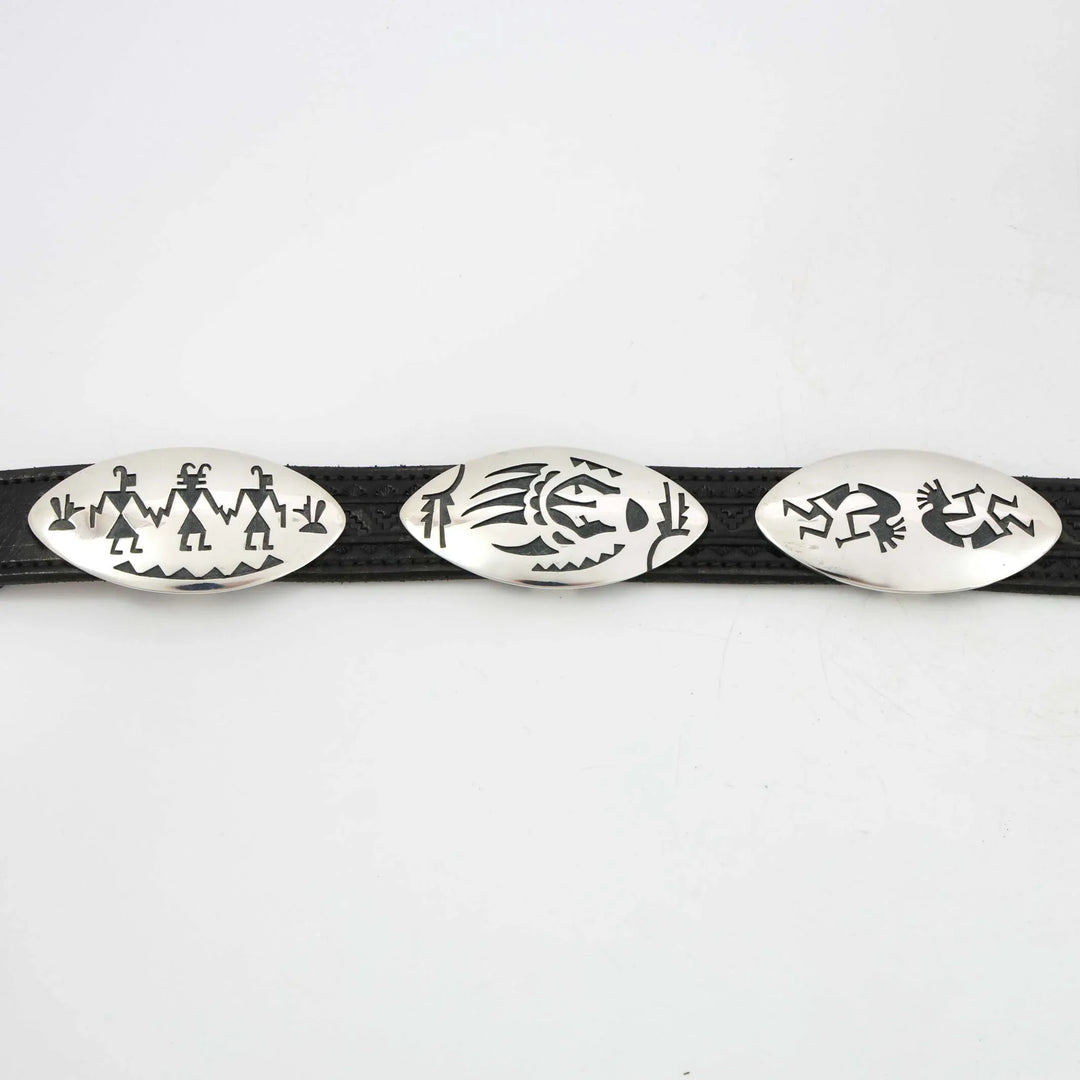 Hopi Overlay Concho Belt