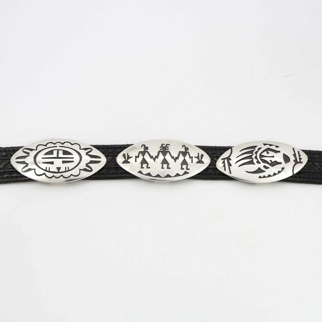 Hopi Overlay Concho Belt