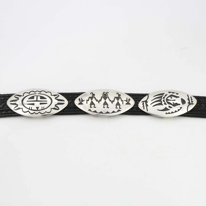Hopi Overlay Concho Belt