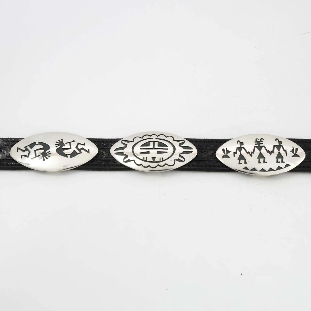 Hopi Overlay Concho Belt