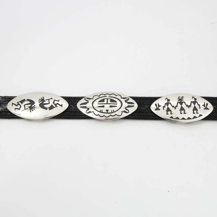 Hopi Overlay Concho Belt