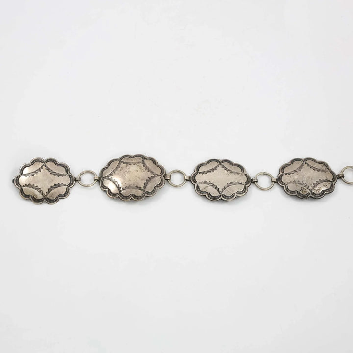 1930s Silver Concho Belt