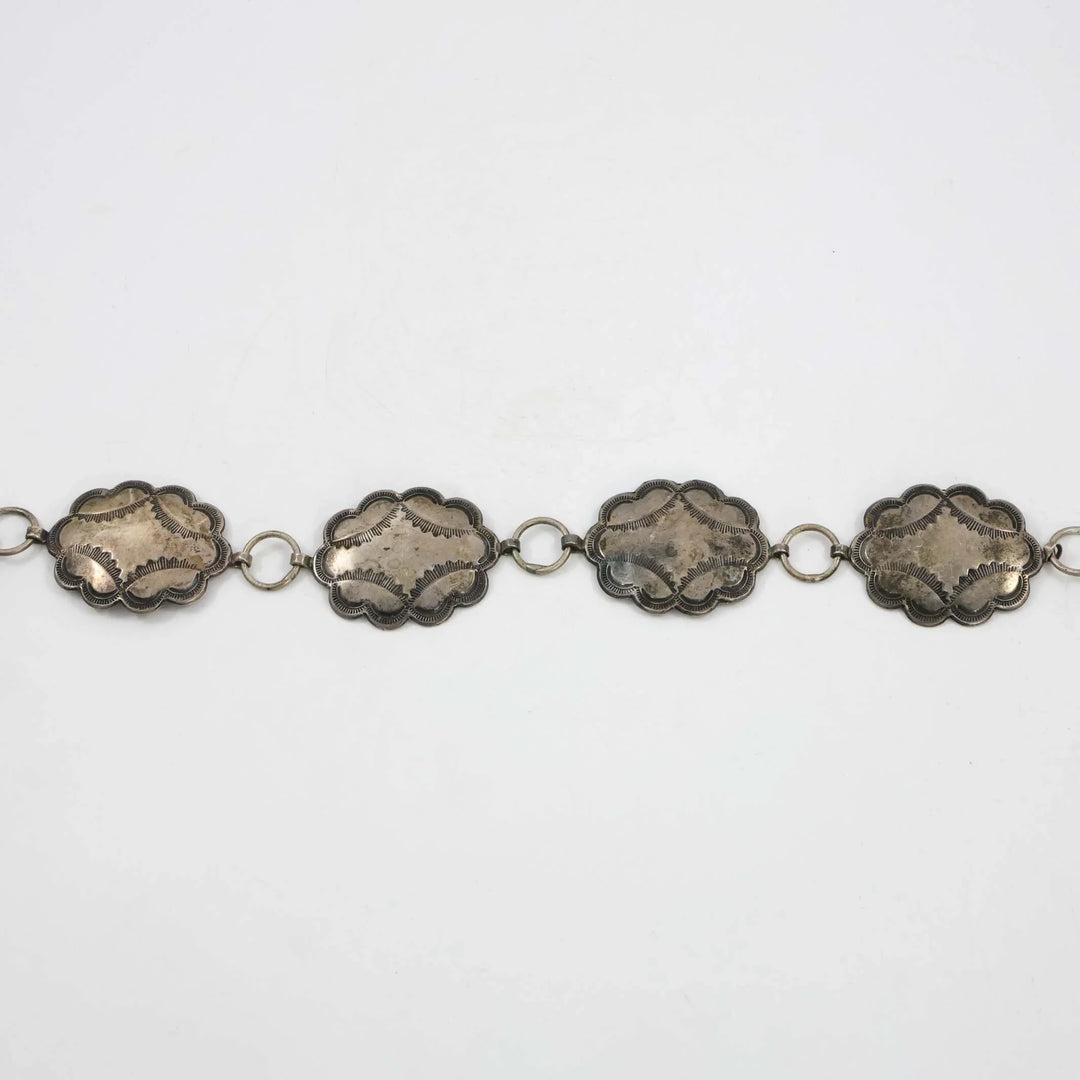 1930s Silver Concho Belt